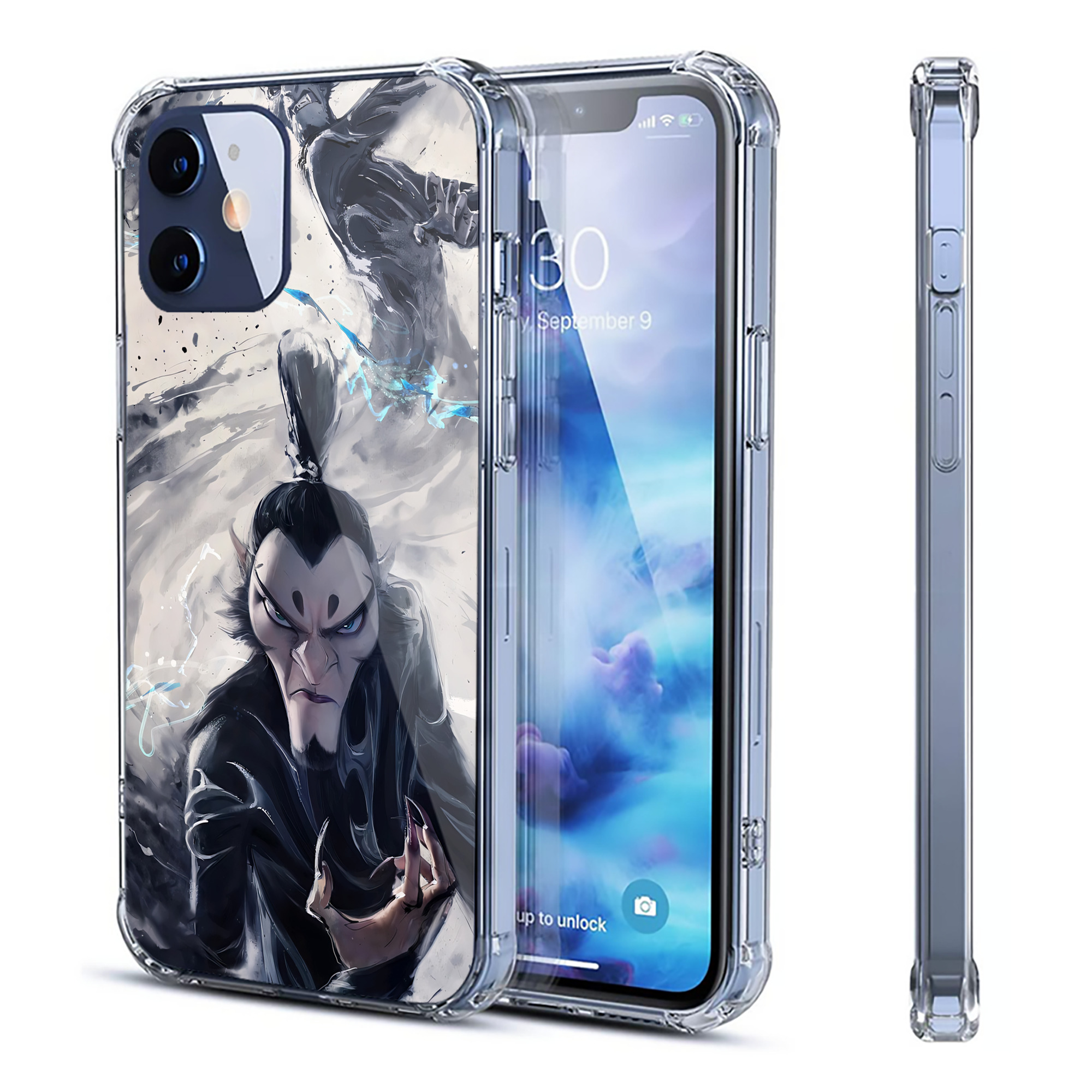 （画像用） Ne Zha 2 ナタ 魔童の大暴れ 【iPhone 12シリーズ対応】透明スマホケース（クリアソフトケース）